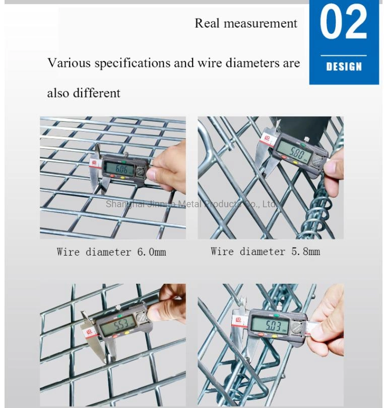 Wholesale Foldable Lockable Wire Mesh Transport Metal Storage Wire Mesh Pallet Cage