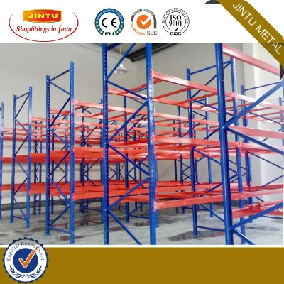 Scaffalature industriali a doppia profondità per pallet in rete, scaffalature di stoccaggio, scaffalature selettive