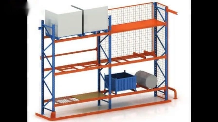 Scaffale per pallet in acciaio metallico con scaffale a sbalzo per soppalco automatico per esterni zincato impilabile per carichi pesanti